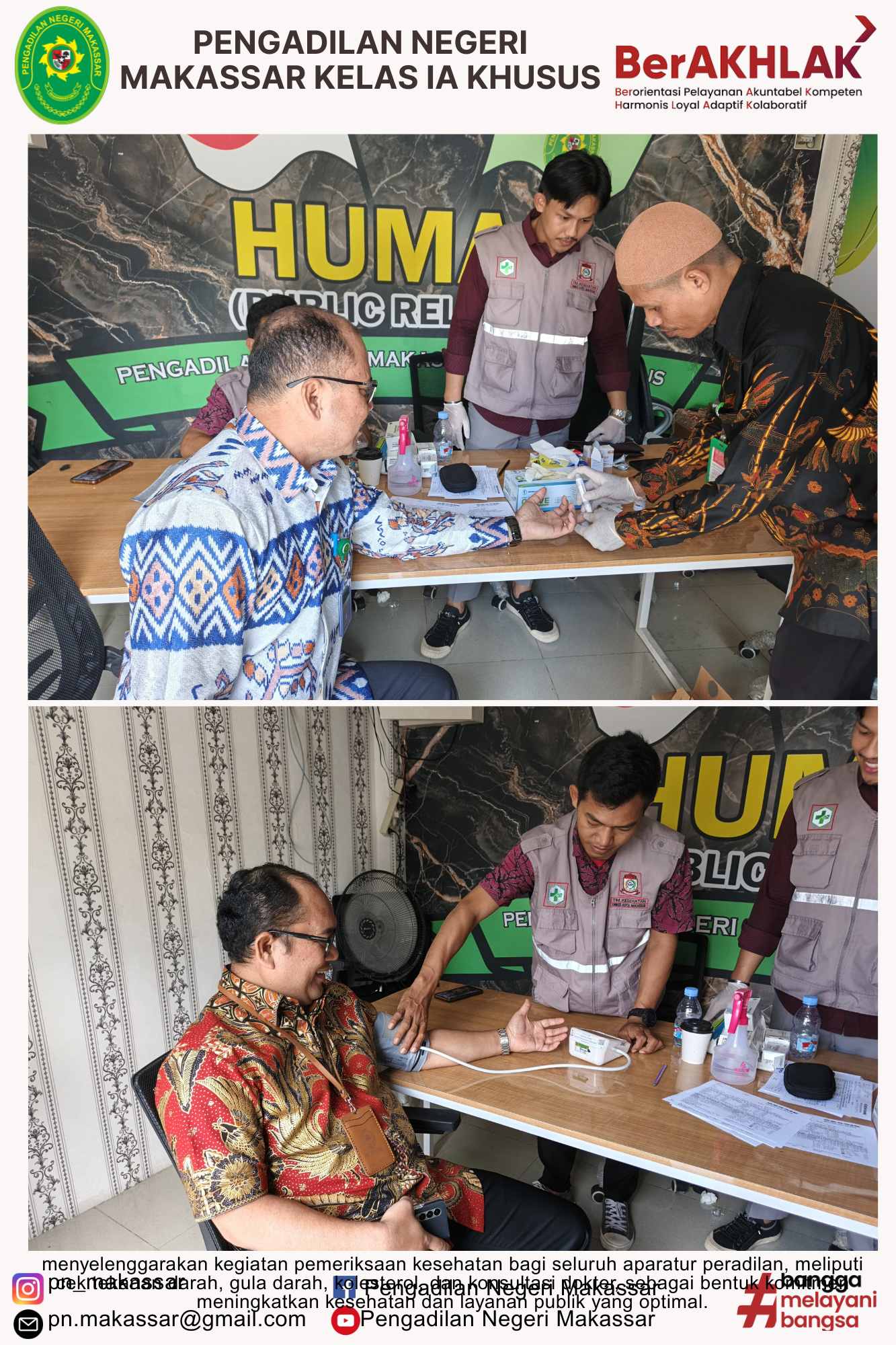 113. Pemeriksaan kesehatan 26 juni 2025