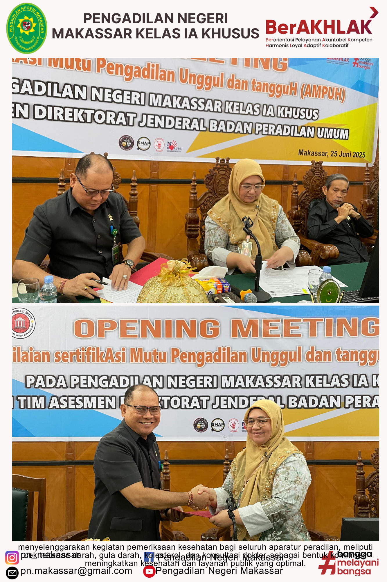 Kegiatan ampuh 25 Juni 2025