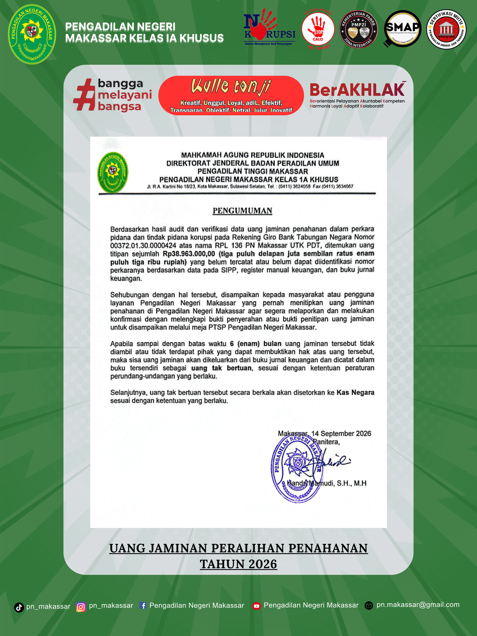 Minutasi tercepat 5