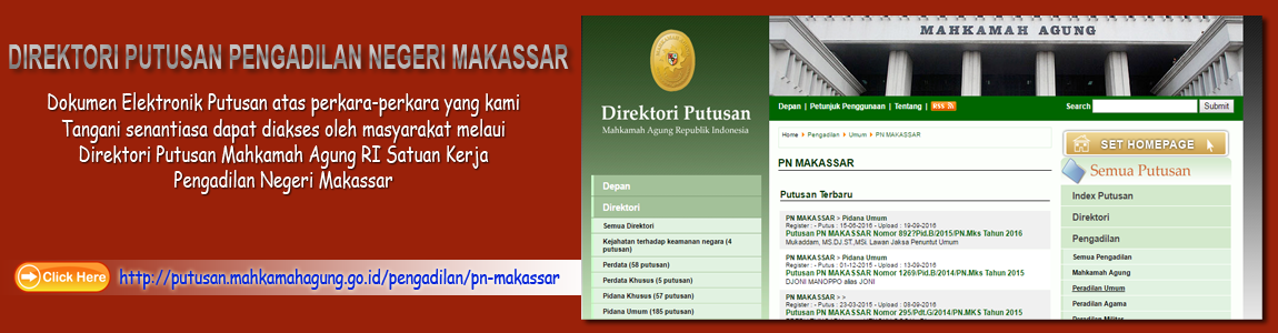 Direktori Putusan Pengadilan Negeri Makassar Direktori Putusan Pengadilan Negeri Makassar